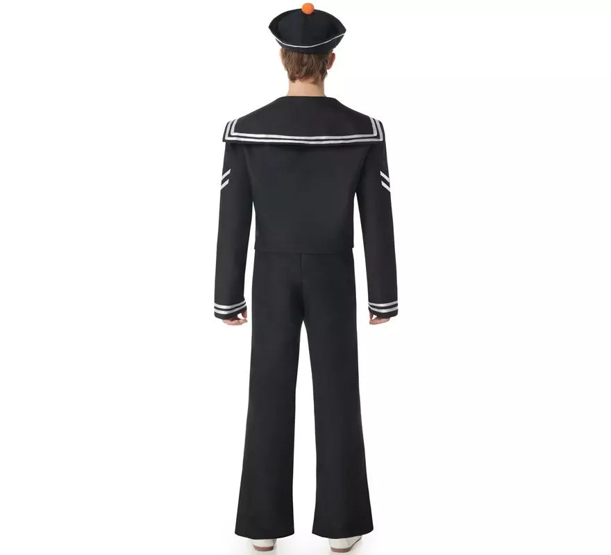 Translation missing: fr.Disfraz de Marinero negro con Pantalón para hombre