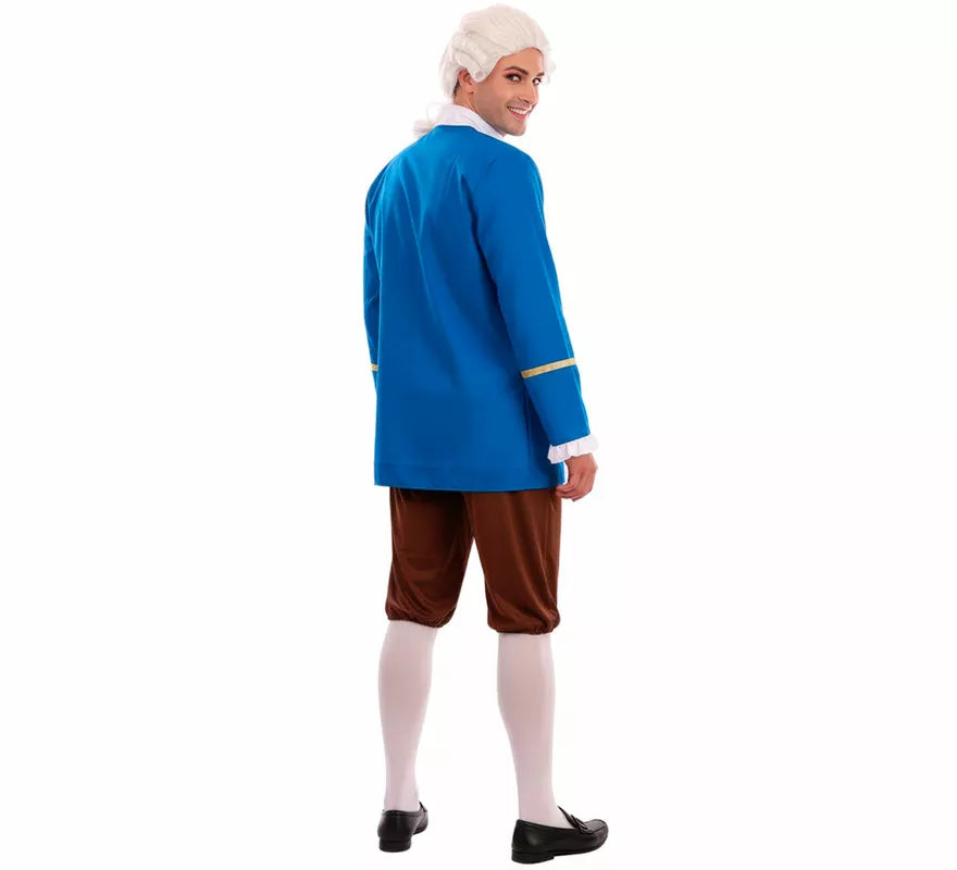 Translation missing: fr.Disfraz de Marqués de Época azul para hombre