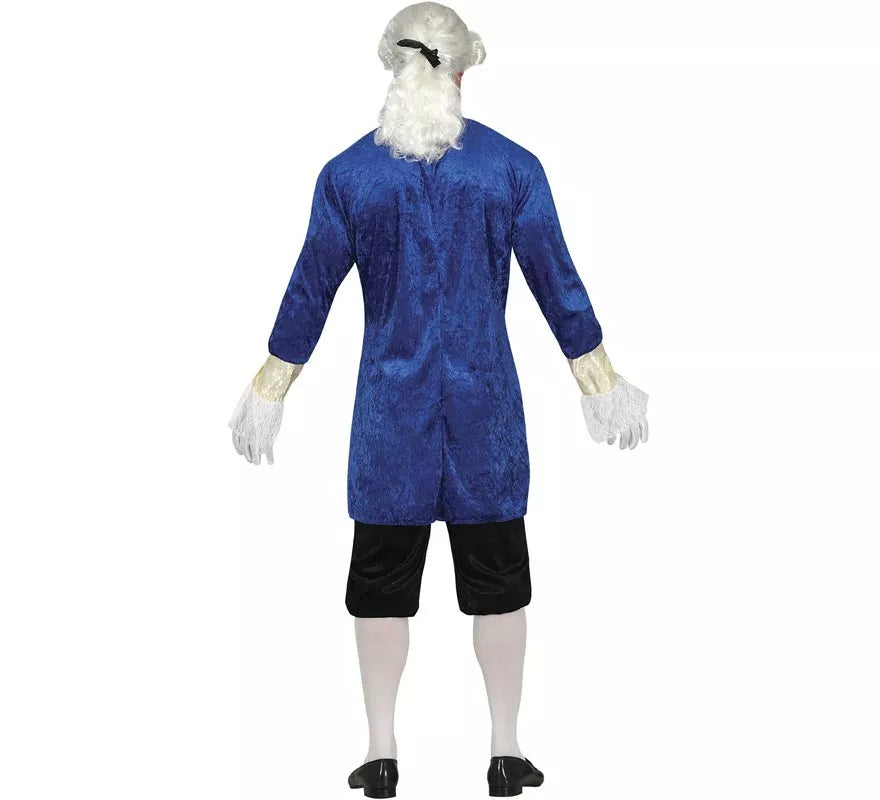 Translation missing: es.Disfraz de Marqués Distinguido Azul para hombre
