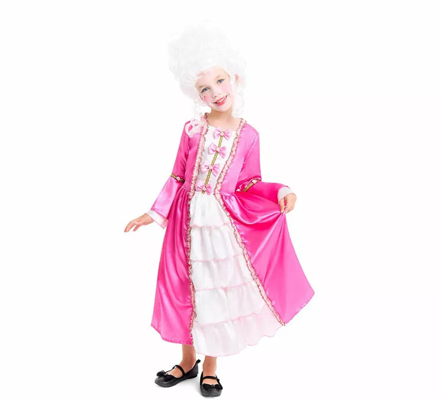 Translation missing: es.Disfraz de Marquesa de Época rosa para niña