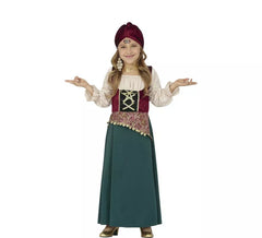 Gitana costume pour les filles Médium