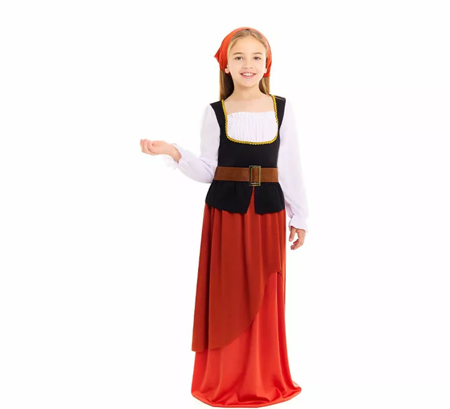 Translation missing: fr.Disfraz de Mesonera Medieval para niña