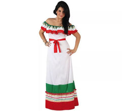 Costume de femme en tricolore mexicain