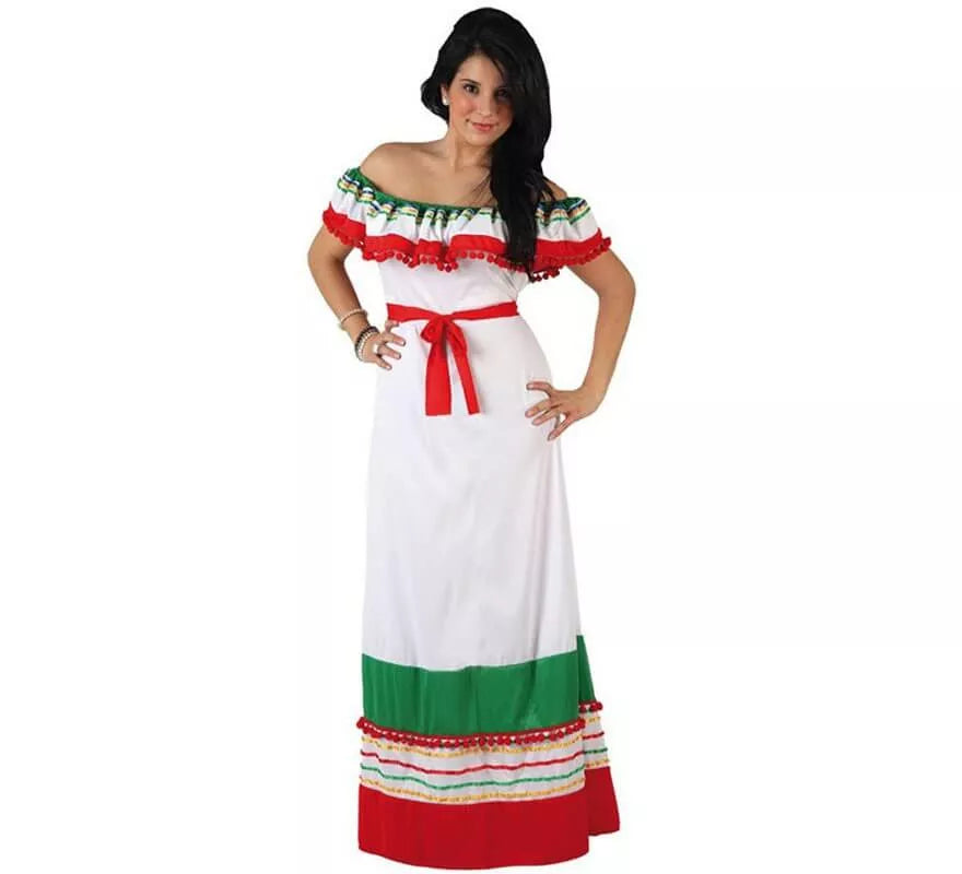 Translation missing: fr.Disfraz de Mexicana Tricolor para mujer