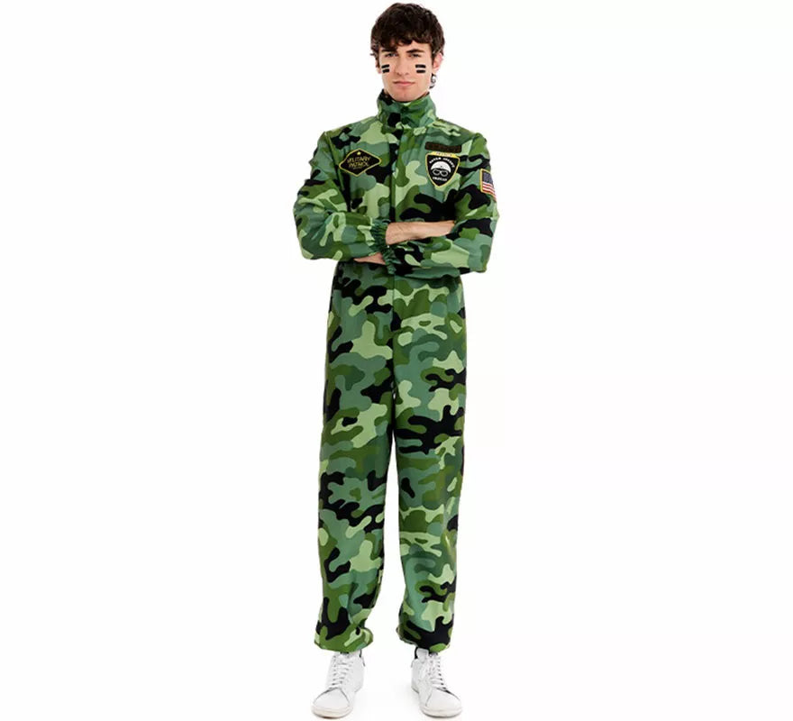 Translation missing: fr.Disfraz de Militar Camuflaje para hombre