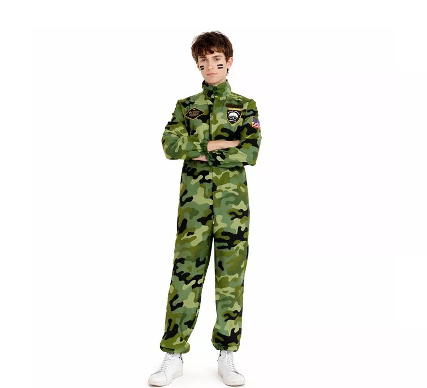 Translation missing: fr.Disfraz de Militar Camuflaje para hombre