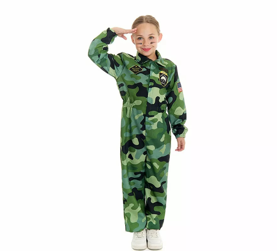Translation missing: fr.Disfraz de Militar Camuflaje para niño