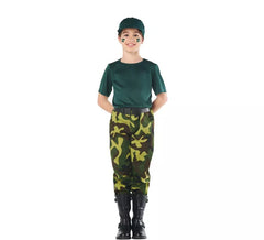 Enfants costume de camouflage militaire