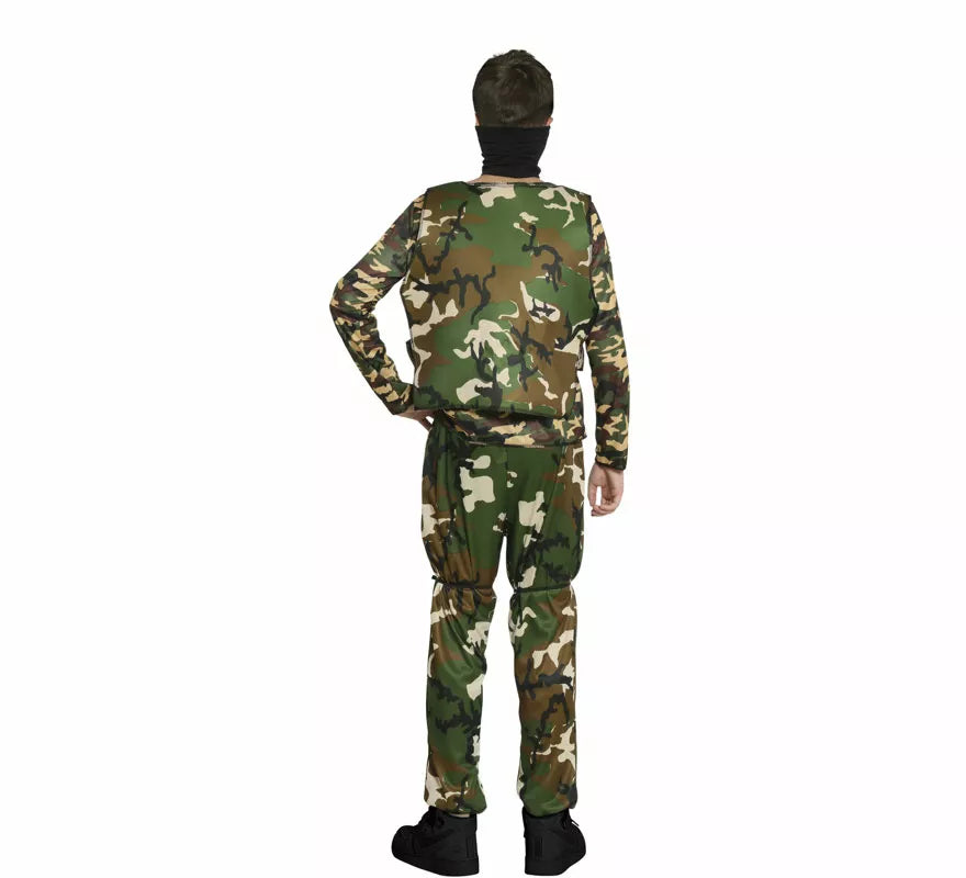 Disfraz de Militar de Camuflaje para adolescente