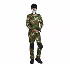 Costume militaire camouflage pour adolescent
