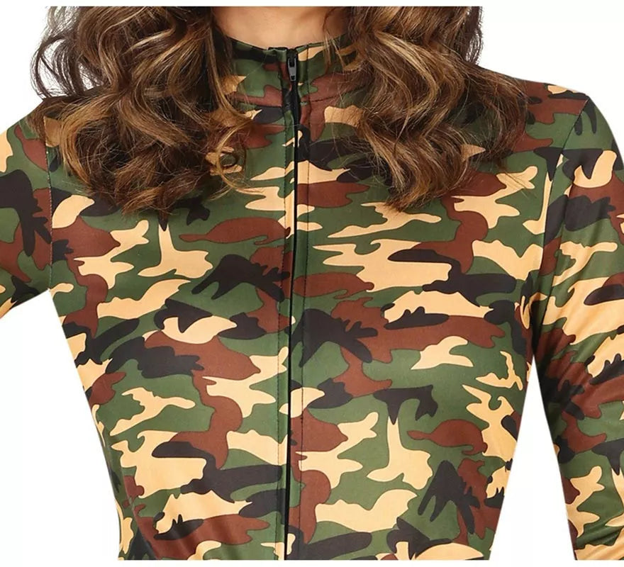 Translation missing: fr.Disfraz de Militar Soldado de camuflaje para mujer