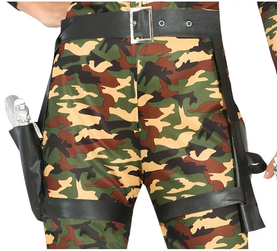 Translation missing: fr.Disfraz de Militar Soldado de camuflaje para mujer