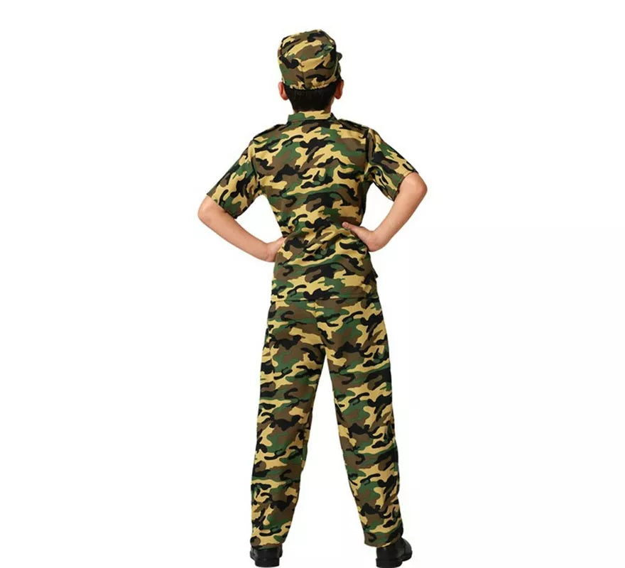 Translation missing: fr.Disfraz de Militar traje camuflado para niño