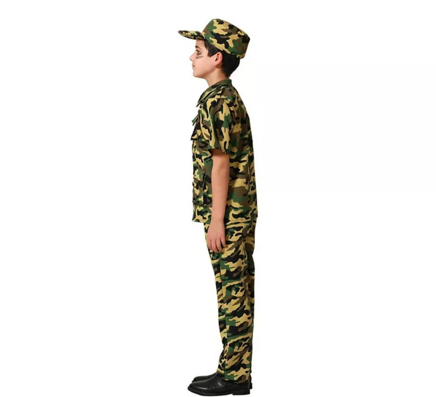 Translation missing: fr.Disfraz de Militar traje camuflado para niño