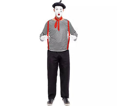 Déguisement Mime rayé homme