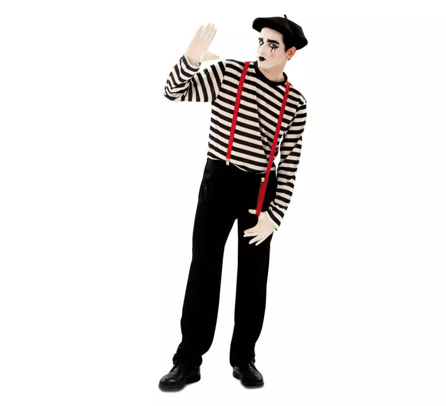Translation missing: fr.Disfraz de Mimo para Hombre talla M-L
