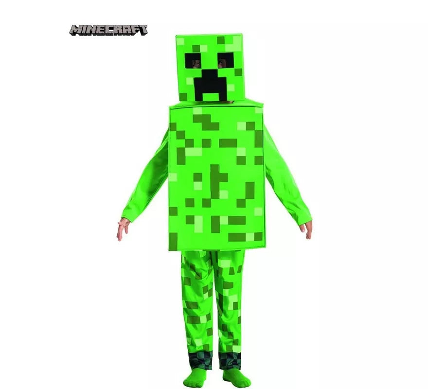 Disfraz de Minecraft Creeper verde para niño