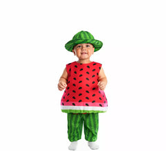 Costume de bébé mini pastèque