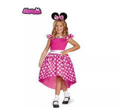 Déguisement Minnie Mouse classique à pois rose fille