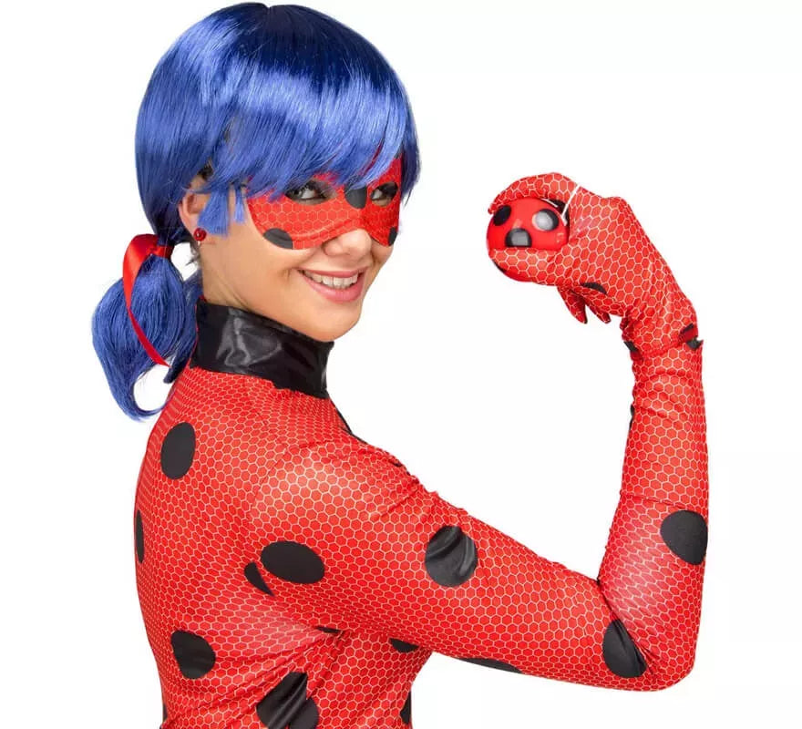 Translation missing: fr.Disfraz de Miraculous Ladybug con peluca para mujer