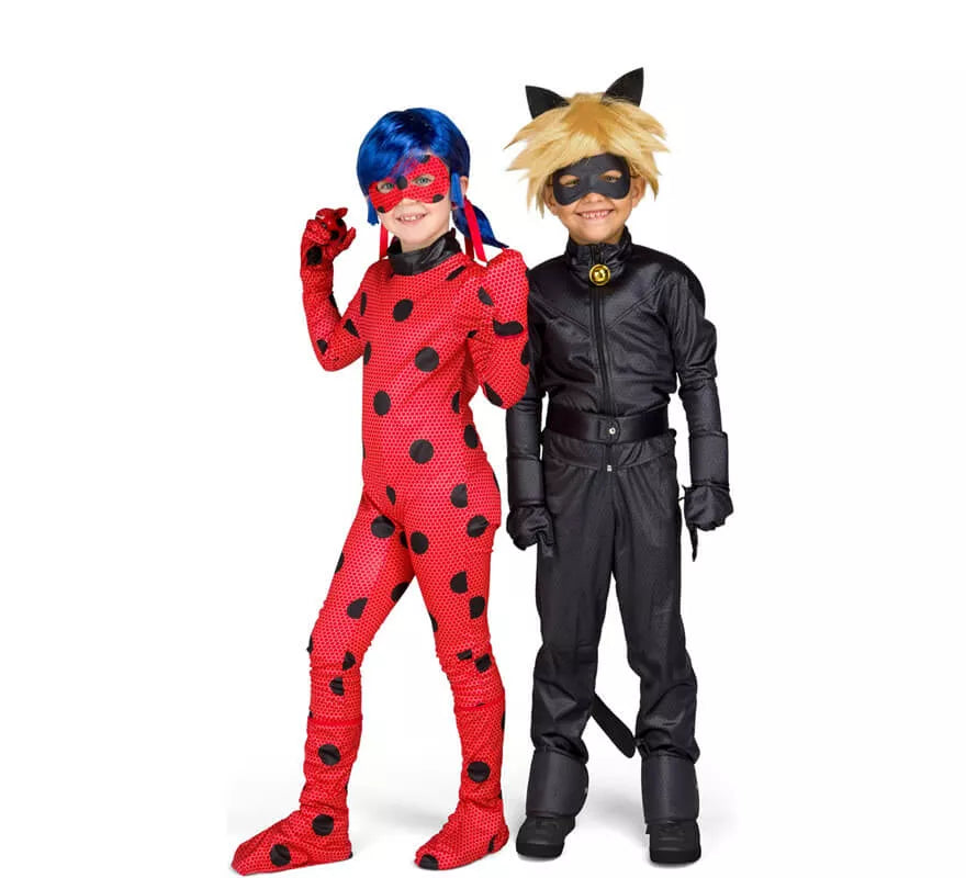 Translation missing: fr.Disfraz de Miraculous Ladybug con peluca para niña