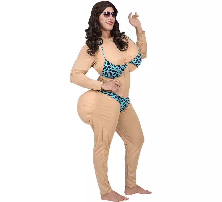 Translation missing: fr.Disfraz de Miss Bikini Acolchado para hombre
