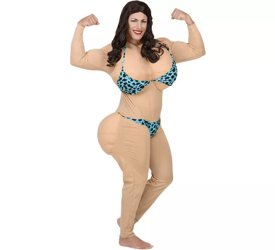 Translation missing: fr.Disfraz de Miss Bikini Acolchado para hombre