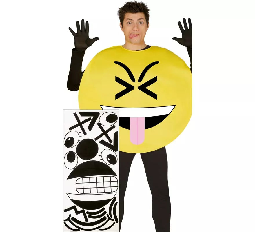 Disfraz de Mix Caras o Emoticono para adulto