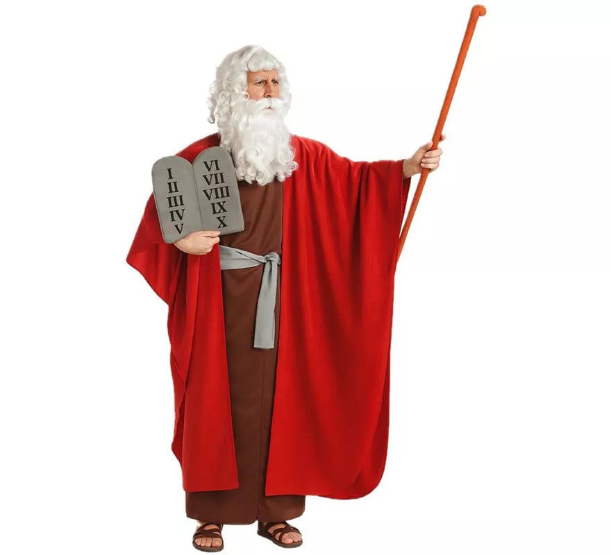 Translation missing: fr.Disfraz de Moisés con tablas de mandamientos para hombre