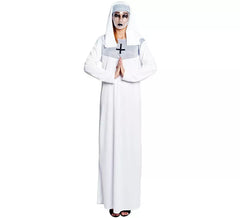 Déguisement de nonne blanche femme