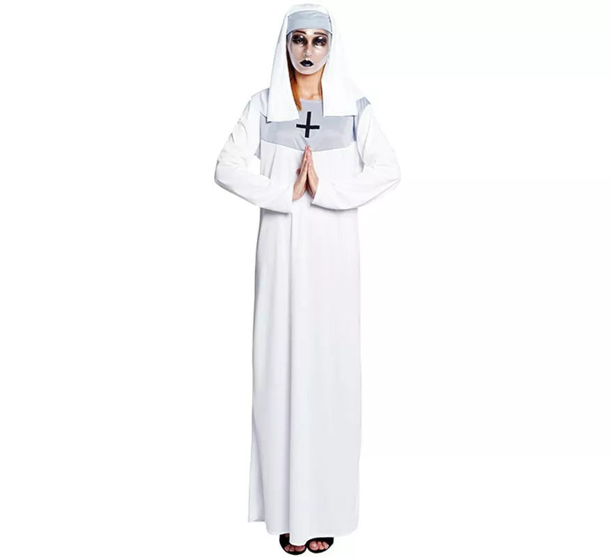 Translation missing: fr.Disfraz de Monja blanca para mujer
