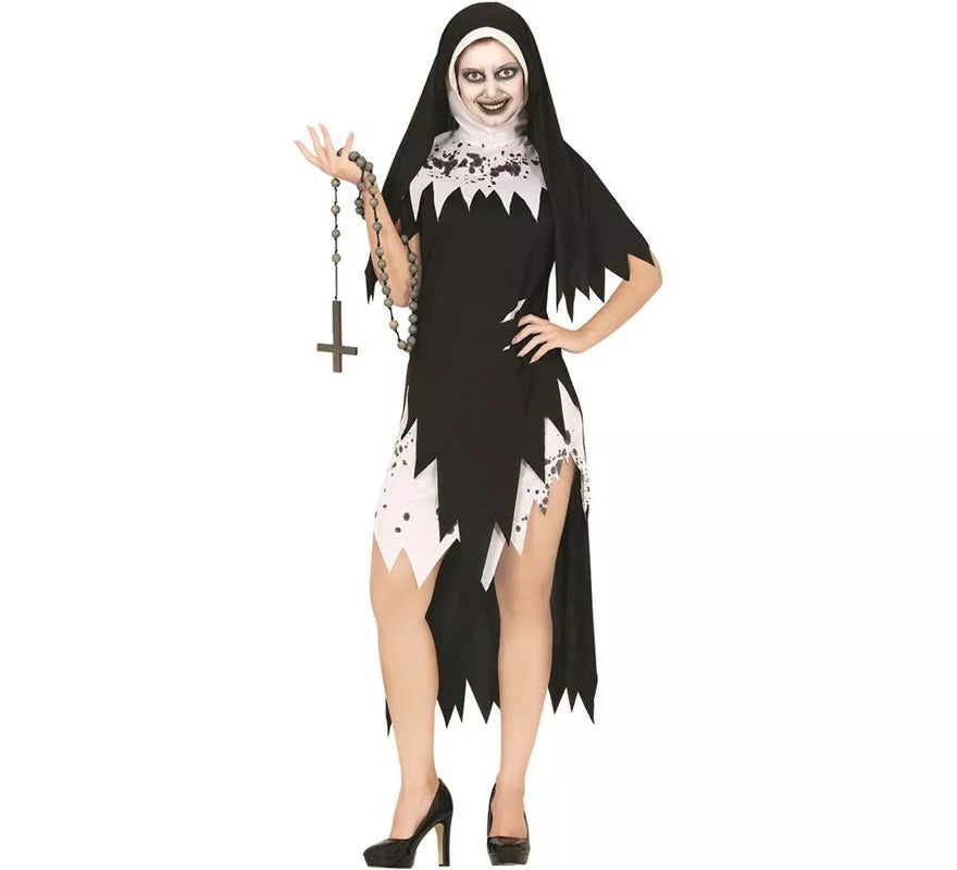 Translation missing: fr.Disfraz de Monja de la Maldición para mujer