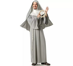 Costume de nonne grise pour homme