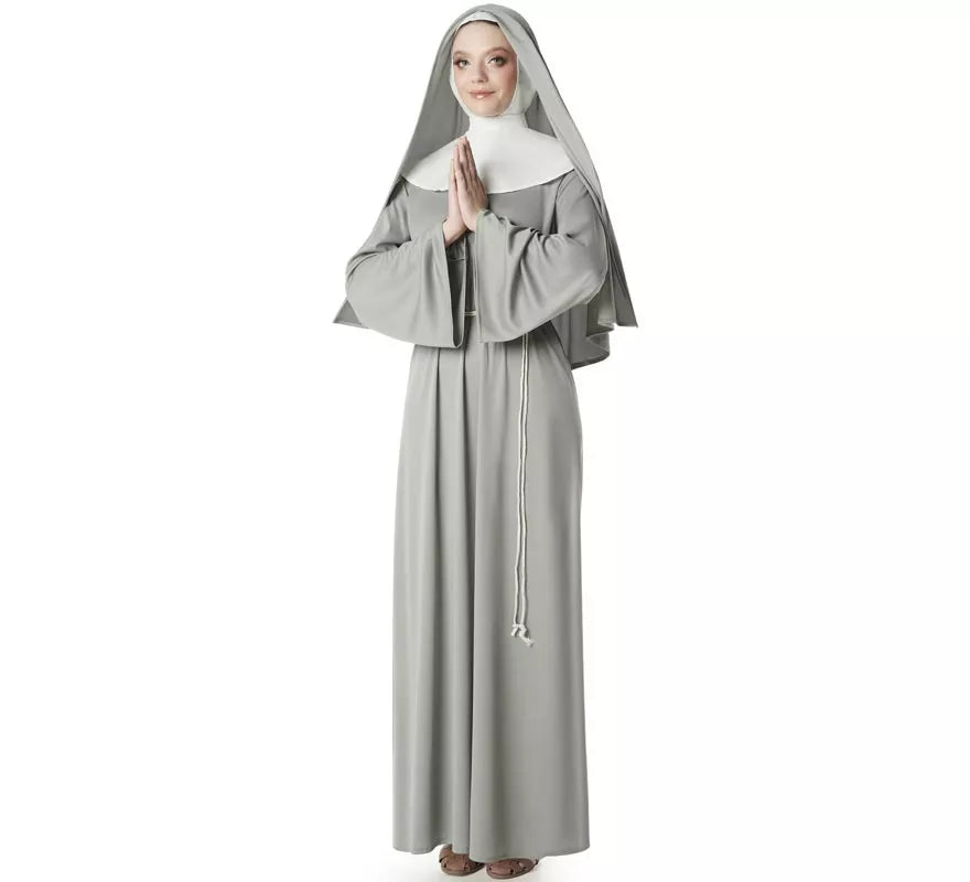 Translation missing: fr.Disfraz de Monja gris para mujer