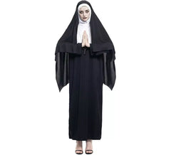 Déguisement nonne noire femme