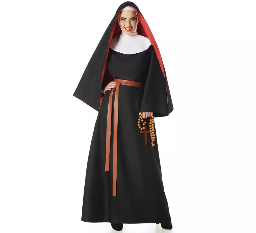 Translation missing: fr.Disfraz de Monja negro para mujer