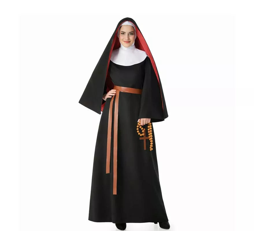 Translation missing: fr.Disfraz de Monja negro para mujer