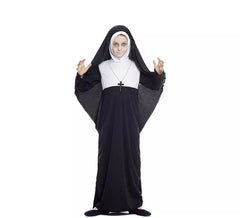 Déguisement de nonne noire pour fille