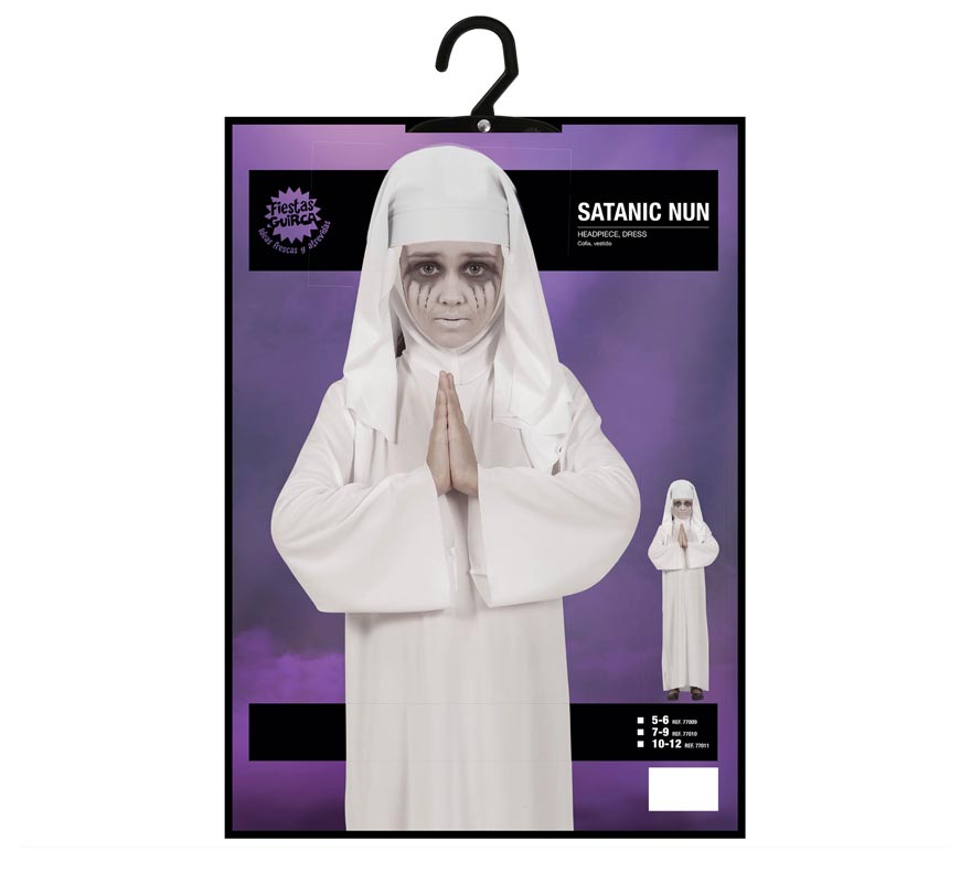Translation missing: fr.Disfraz de Monja Satánica para niña