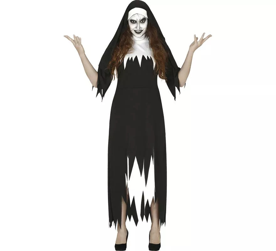 Disfraz de Monja Zombie para mujer