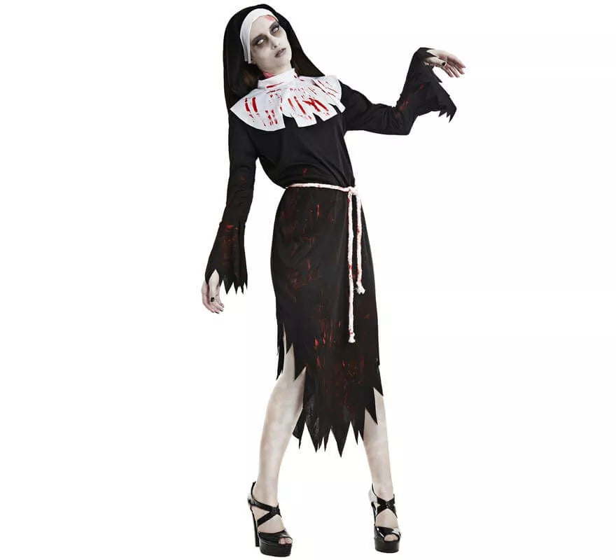 Translation missing: fr.Disfraz de Monja Zombie para mujer