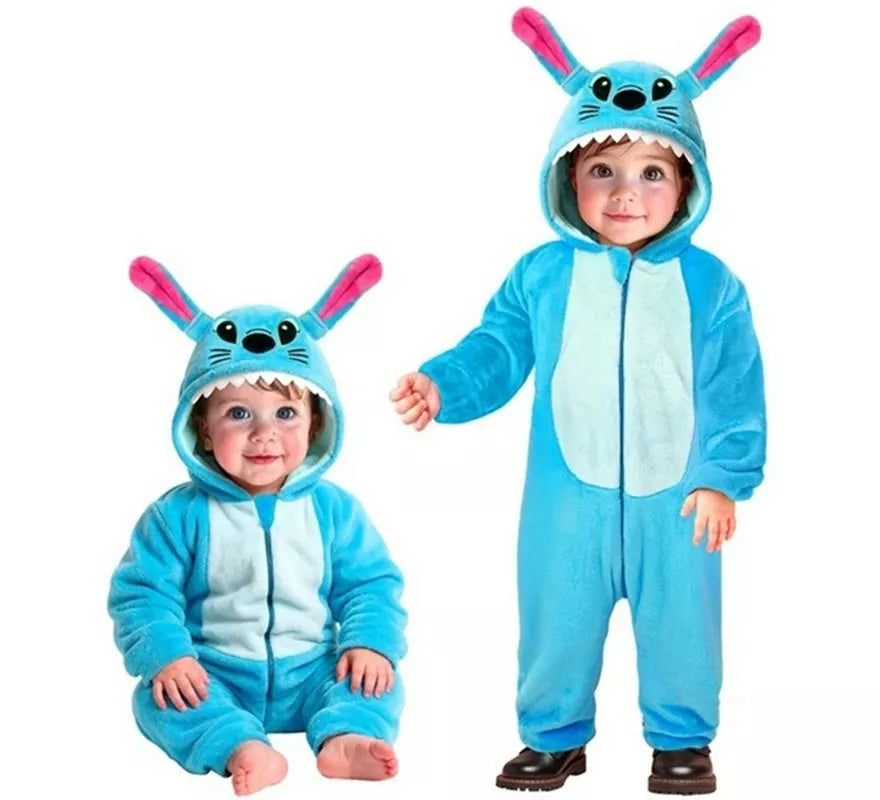 Disfraz de Monstruito azul Suave para niños y bebé