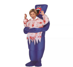 Déguisement Hug Monster bleu gonflable ou gonflable pour enfant