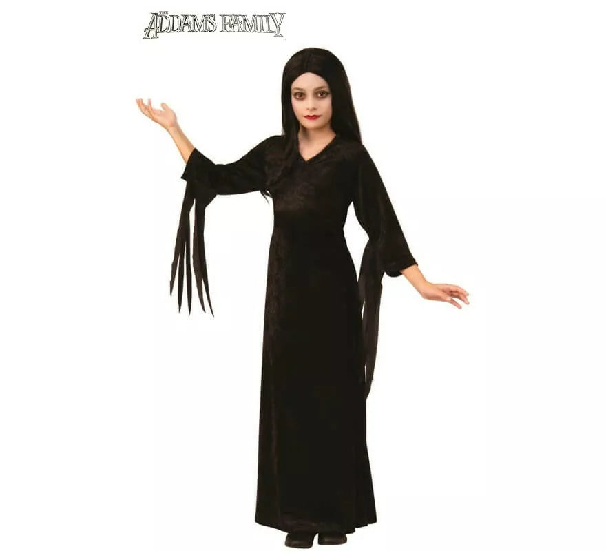 Translation missing: fr.Disfraz de Morticia de la Familia Addams para niña