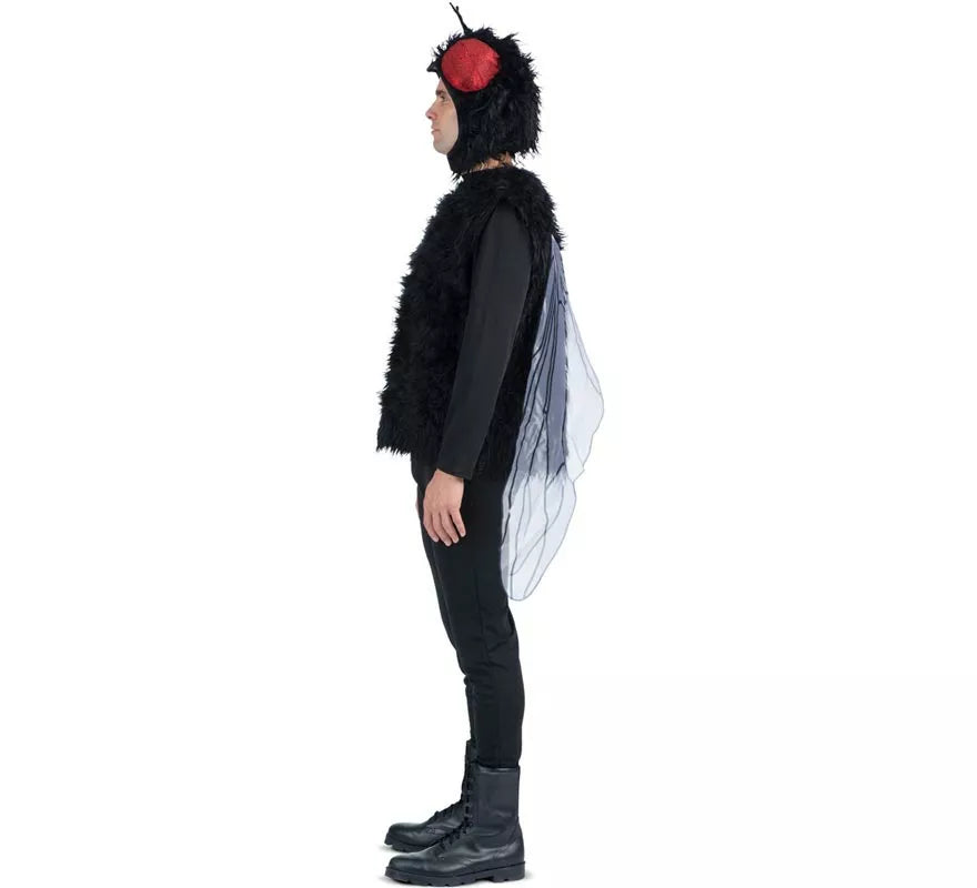 Translation missing: fr.Disfraz de Mosca con gorro y alas para adulto