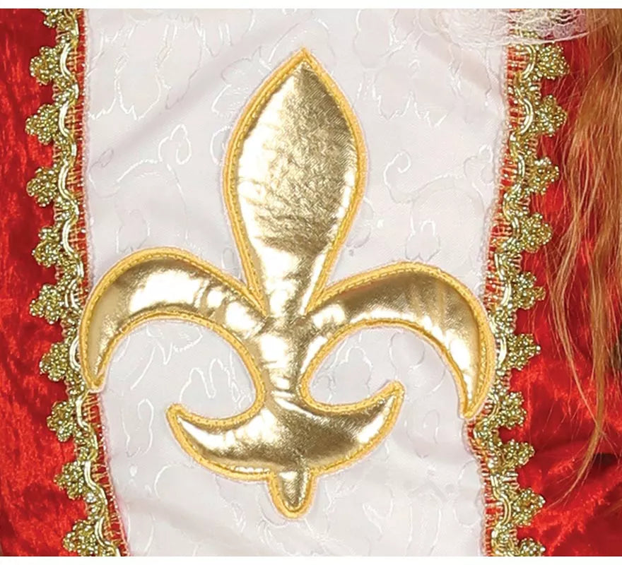 Translation missing: fr.Disfraz de Mosquetera roja Flor de Lis para niña