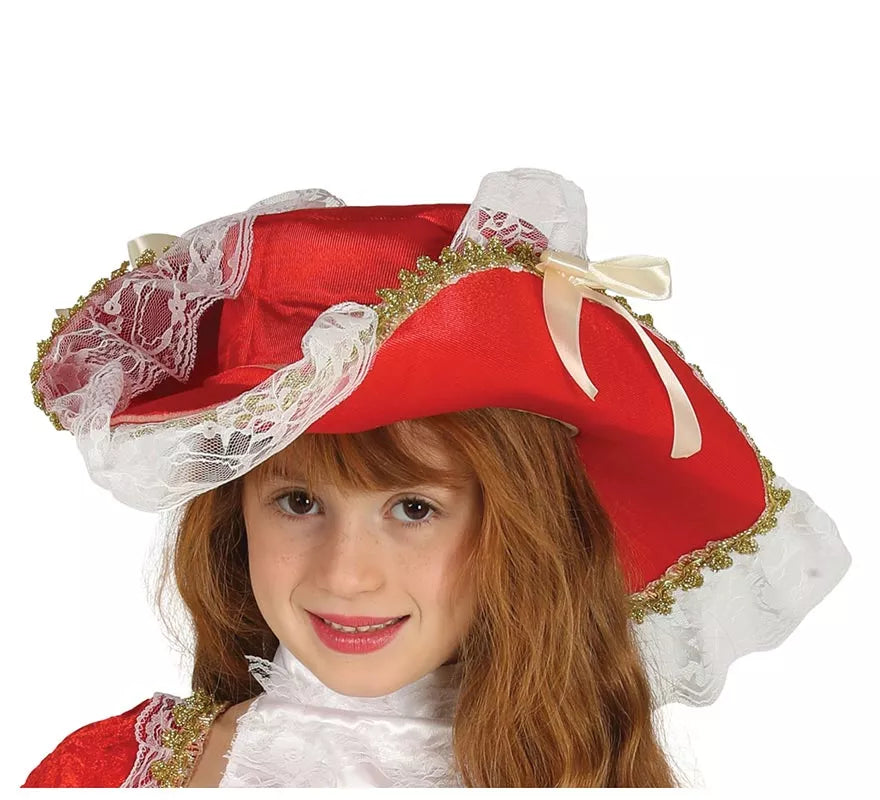 Translation missing: fr.Disfraz de Mosquetera roja Flor de Lis para niña