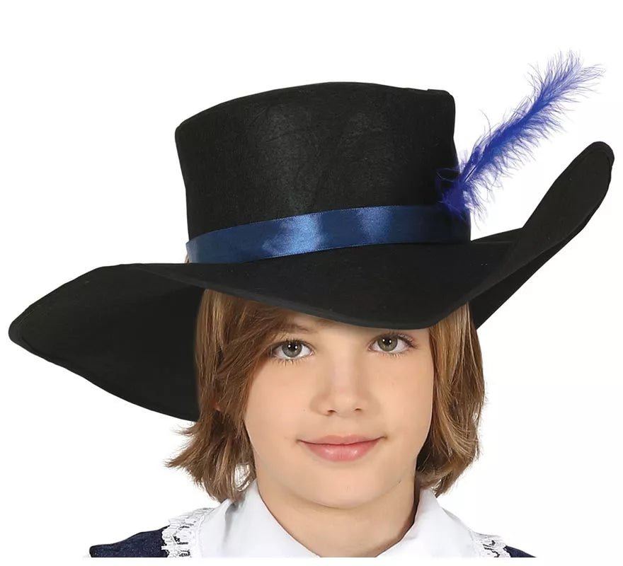 Translation missing: fr.Disfraz de Mosquetero Azul Elegante para niño