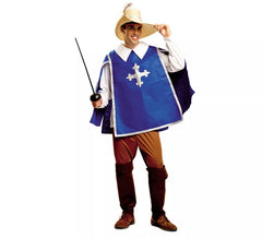 Déguisement Mousquetaire Bleu pour homme