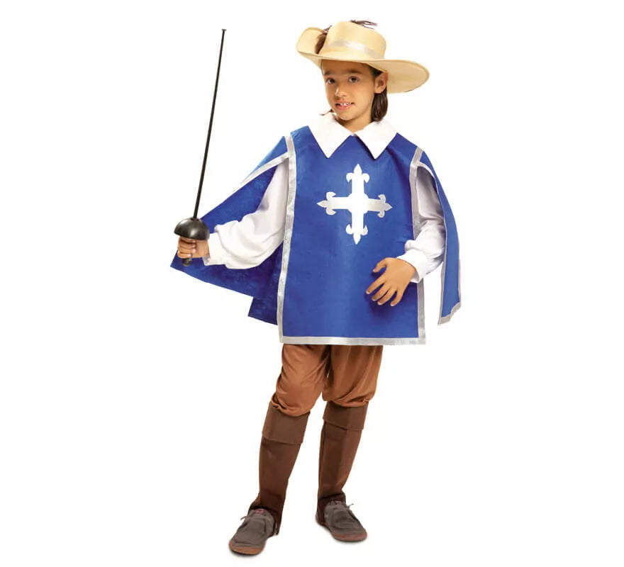 Translation missing: fr.Disfraz de Mosquetero azul para niño